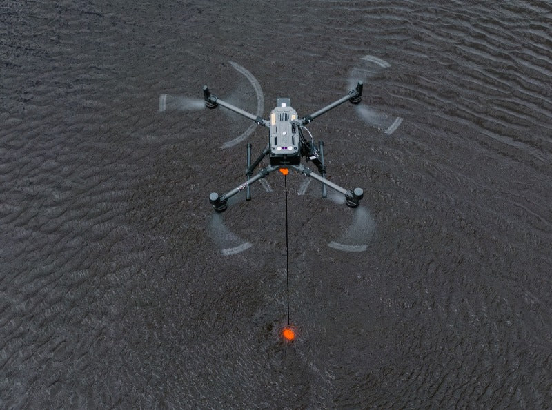 Kit de batimetría en aguas ácidas EchoLogger ETF 400S + SkyHub para DJI M400